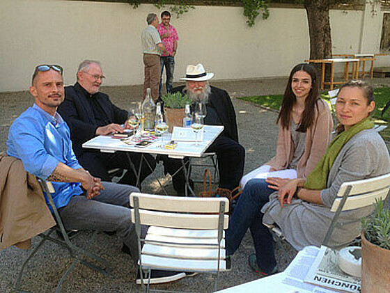 Besuch in der Villa Stuck und Begegnung mit dem Künstler Hermann Nitsch am 8. Mai 2016